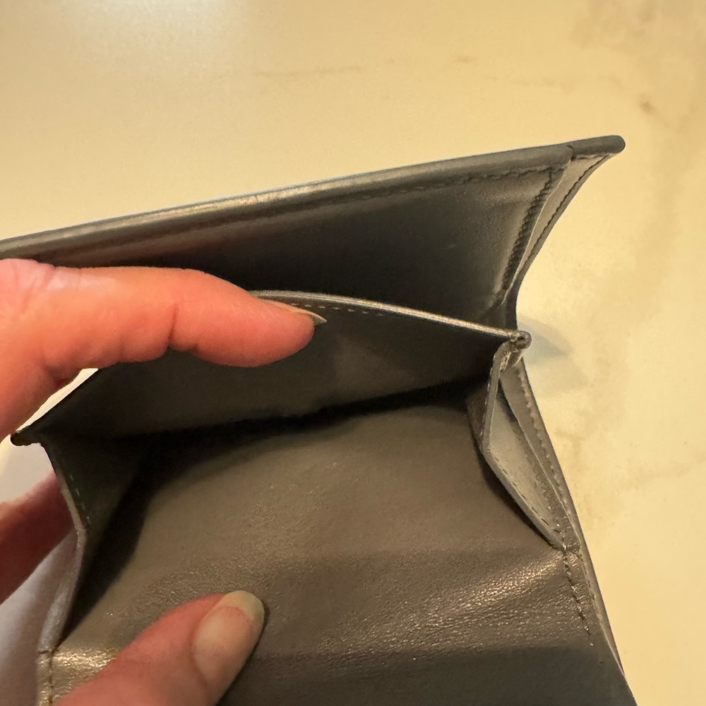 Celine Dark Gray Leather Wallet. Great Used Condition! - Picture 8 of 9